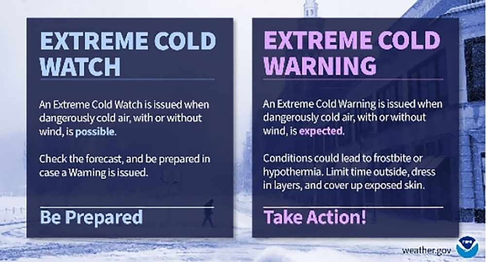 National Weather Service simplifies cold weather alerts