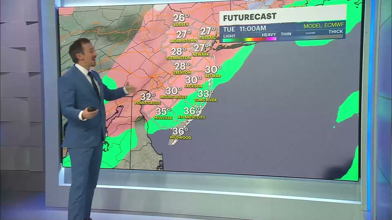 COLD and (some) SNOW | 12/22/2024 News 12 NJ Evening Forecast