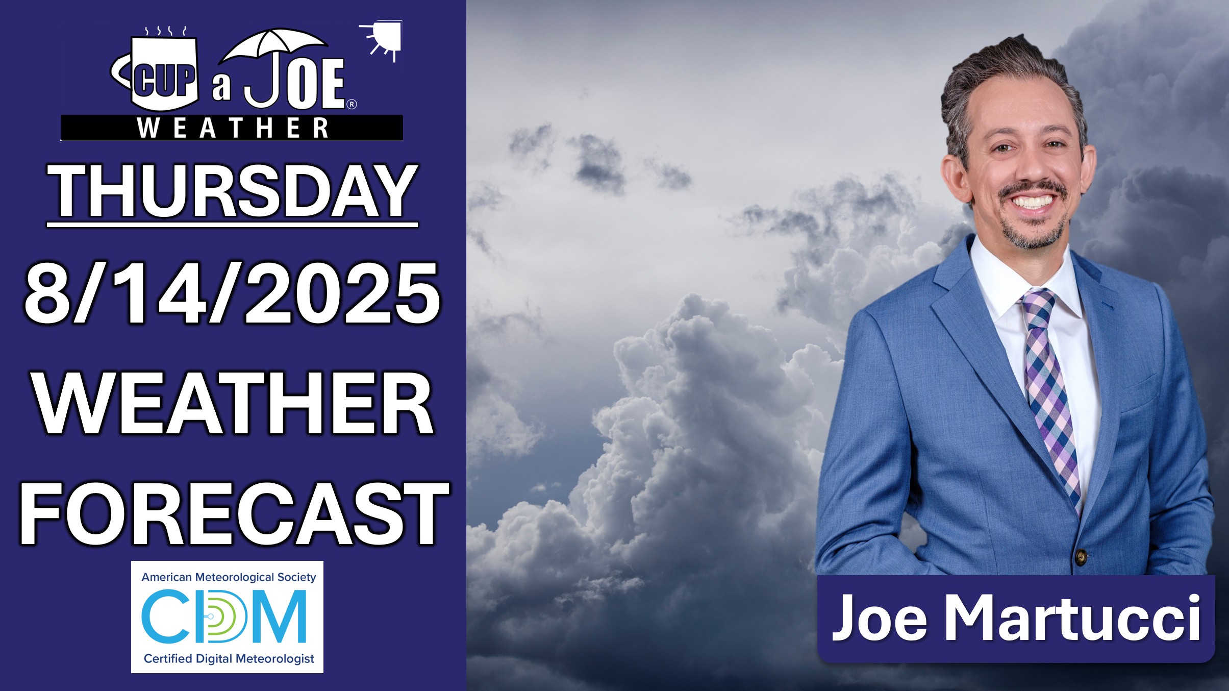 Mighty muggy, mostly dry | 8/15/2025 NJ Weather Forecast