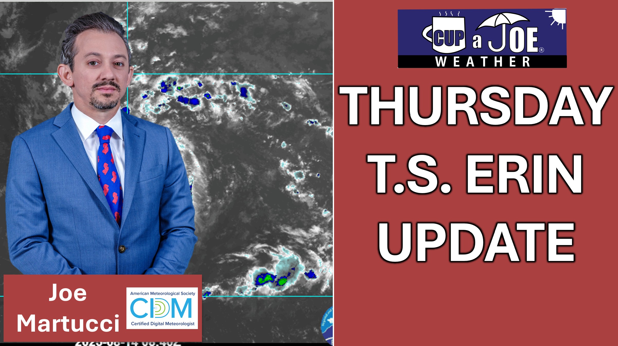 🌀Thursday AM Tropical Storm Erin Update: What it means for NJ