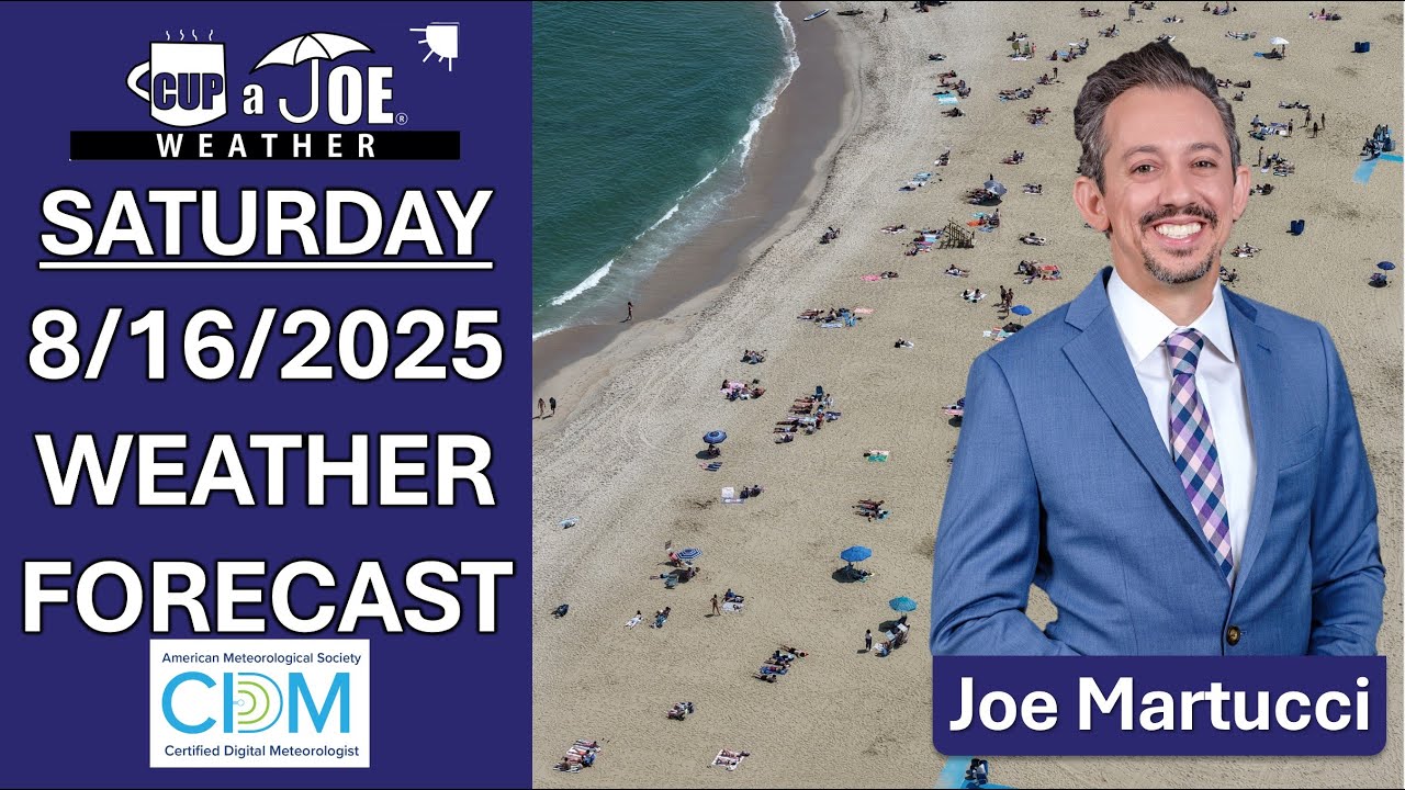 Mostly DRY! | Saturday, 8/16/2025 NJ Weather Forecast