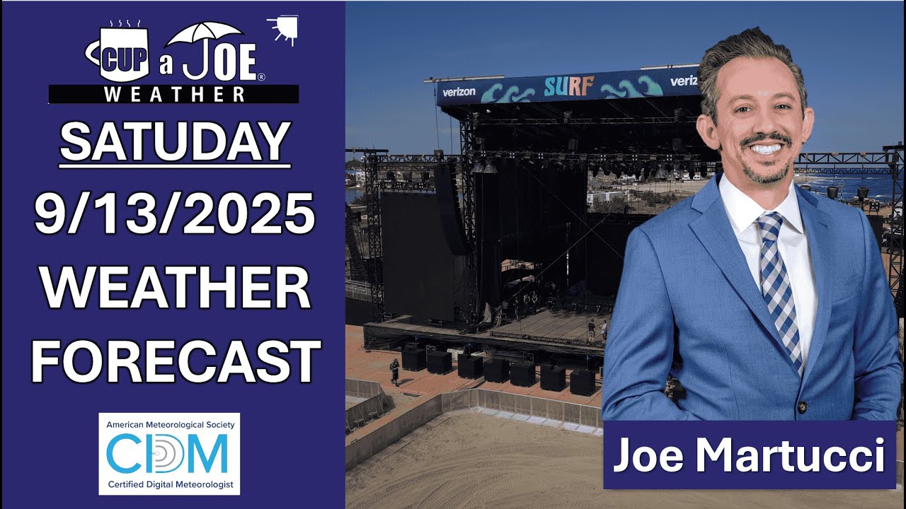 Picture-perfect! Saturday, 9/13/2025 NJ Weekend Weather Forecast