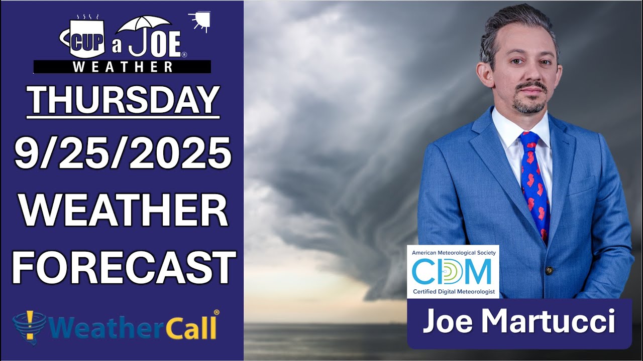 Tornado possible now, tropical trouble next week? | Thursday 9/25/2025 NJ Weather Forecast