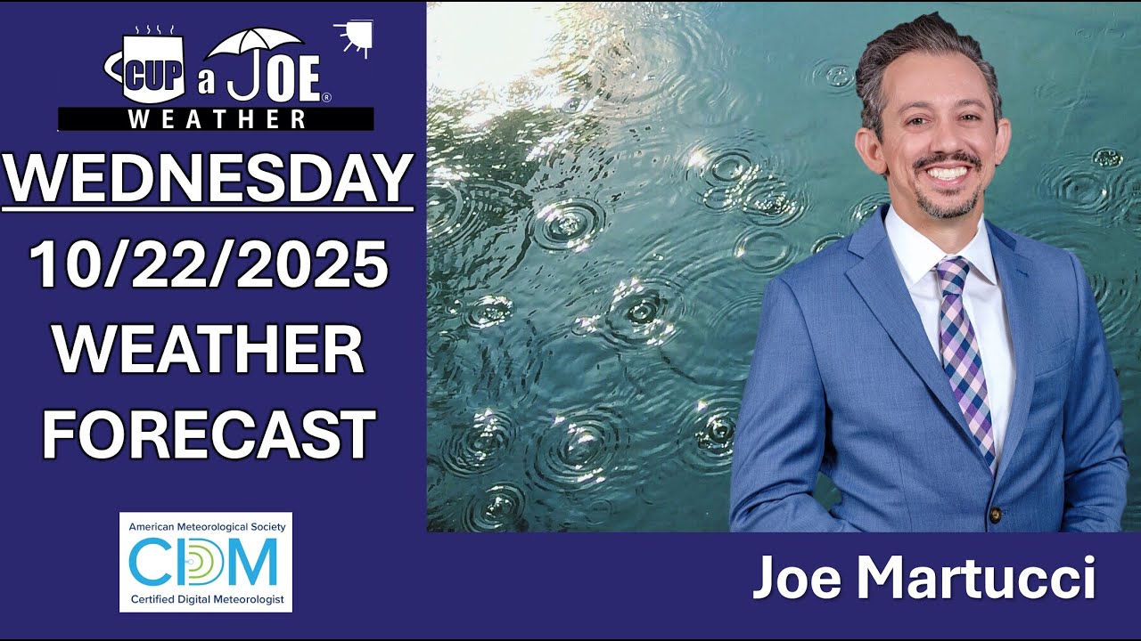 👋Good-bye rain, hello sunshine | Wednesday, 10/22/2025 NJ Weather Forecast