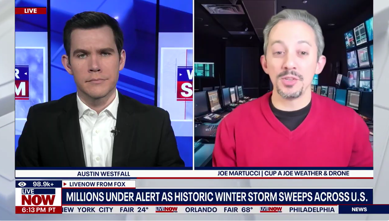 LiveNOW on FOX interviews Joe Martucci on cross-country winter storm