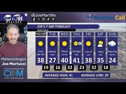 Final NJ snow update as Mini-coastal storm moves away (1/18)