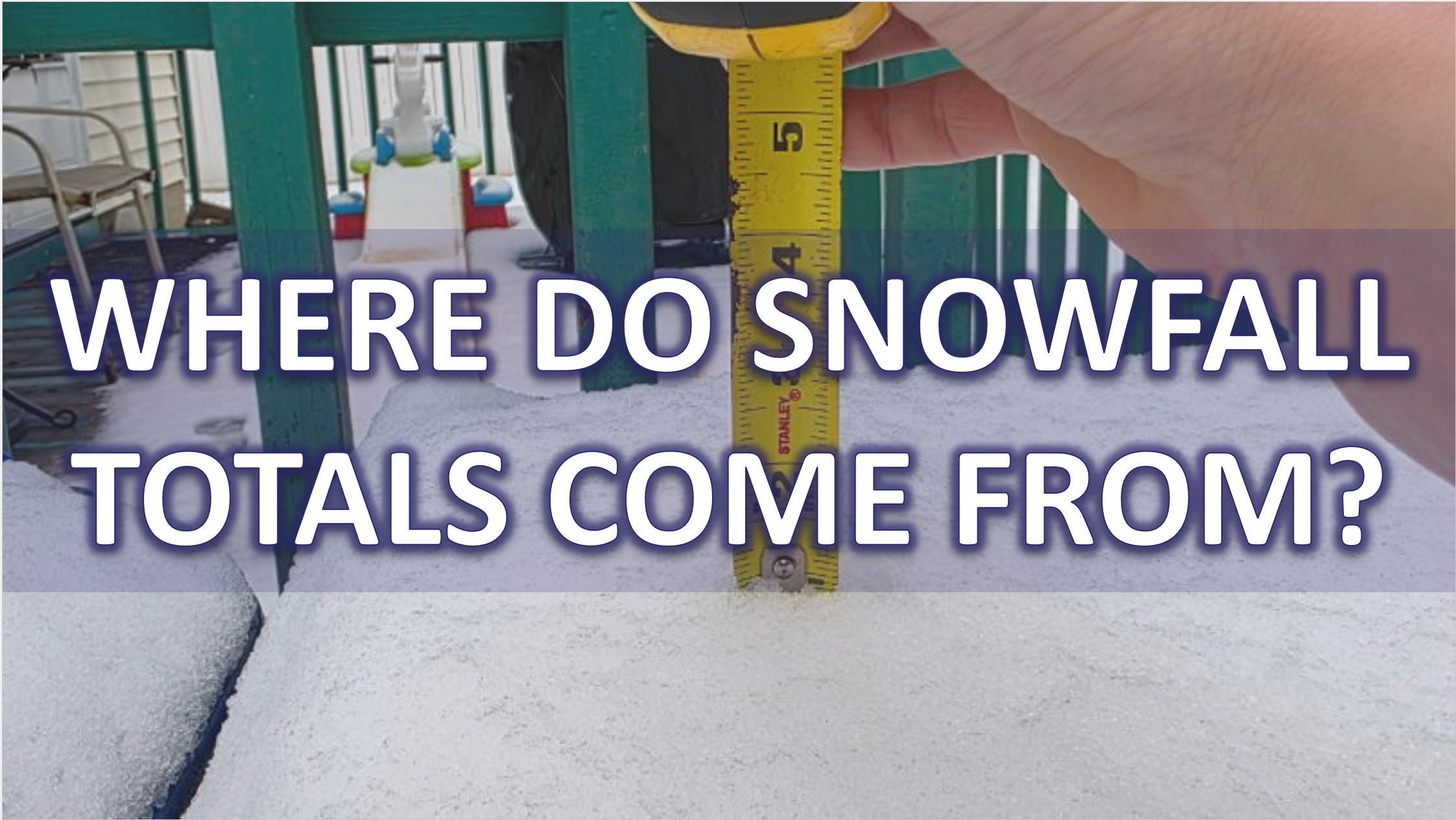 📏❄️Where do snowfall reports come from?