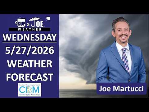 Most of your Jersey Shore day is DRY Wednesday. “Omega block” to come.