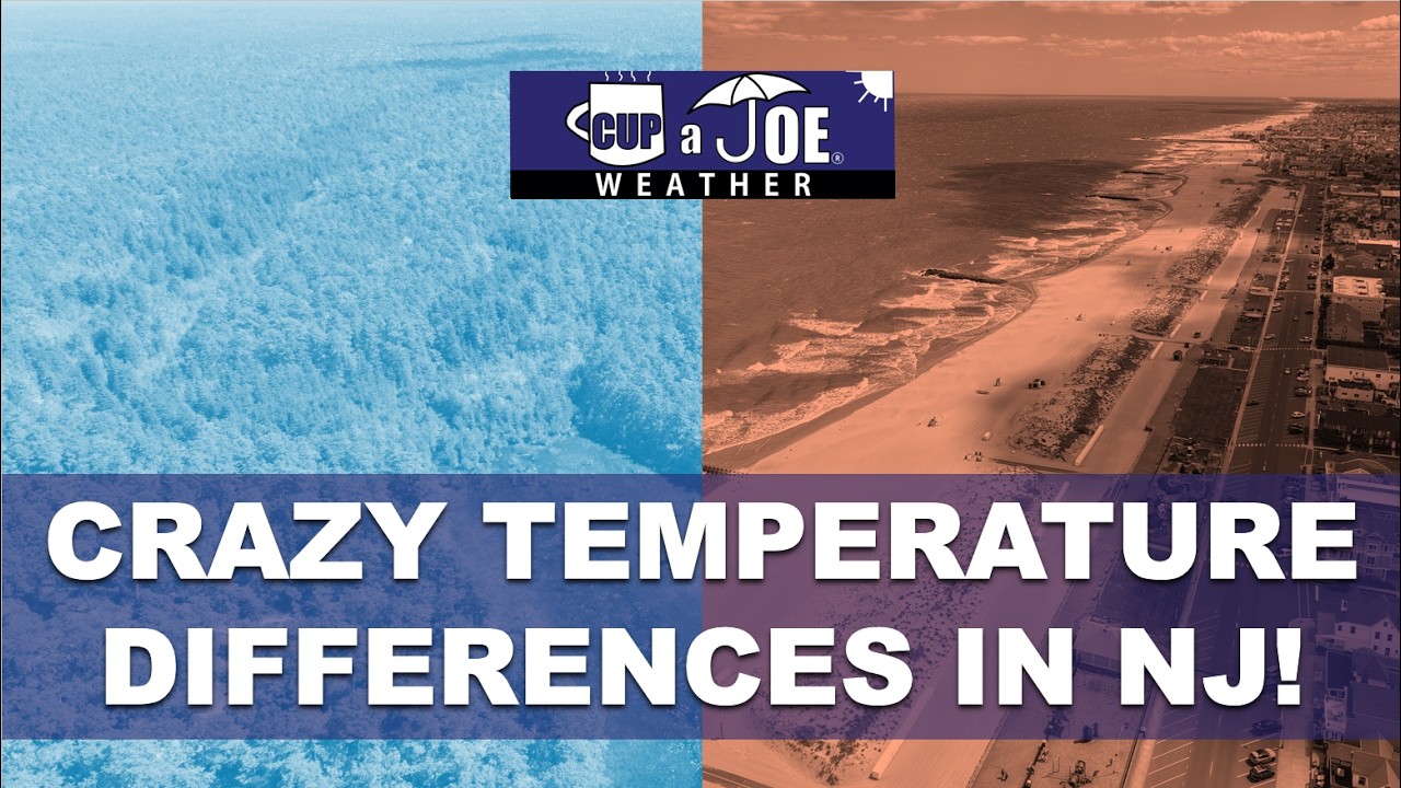 23 degrees! Why NJ gets HUGE temperature differences, like Tuesday.